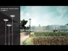 Kleurveranderende zonne-tuinverlichting RGB LED Zonne-energie-tuinverlichting 800w Voor tuin patio