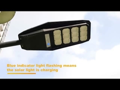 6500K 18W Led Solar Power Street Light voor buiten met daglicht sensor