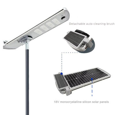 8 meter LED Smart Solar Street Garden Light Outdoor Ip65 Zelfreinigend Auto Reiniging