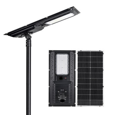 IP65 180lm/W alles-in-één zonnestraatlantaarn 200W 300W 400W voor dorpswegen