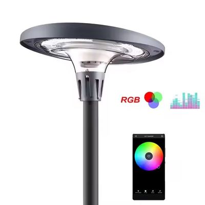 Gegoten aluminium zonne-energie RGB tuinlamp voor gazon, terras, tuinpad